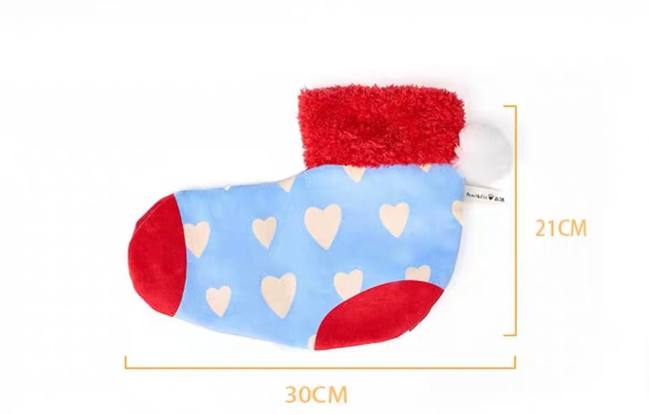 Sock shaped sniffing toy