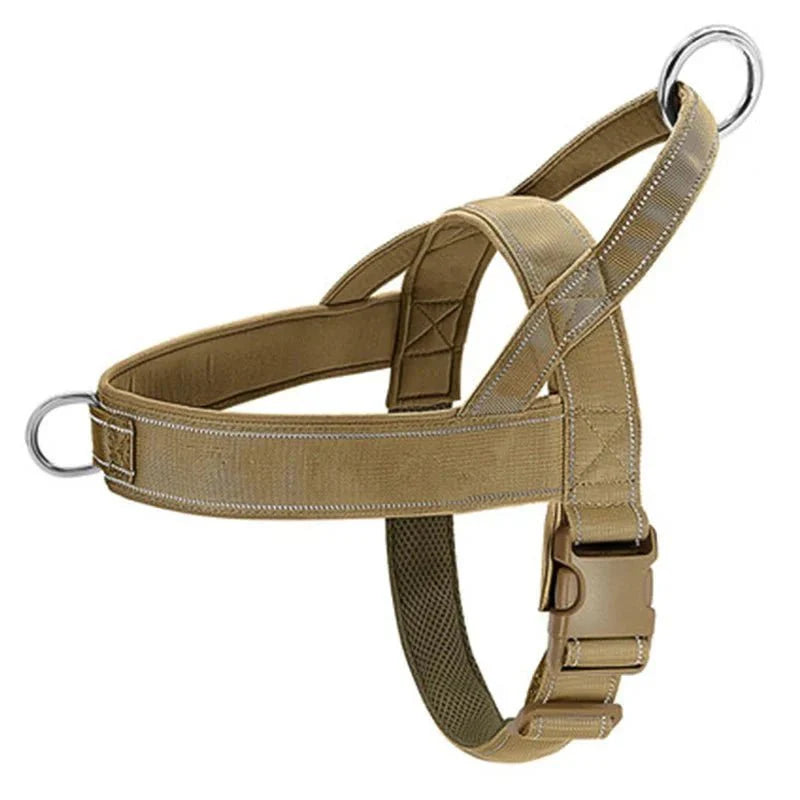 Tactical Chest Harness for Dogs – Adjustable Nylon Harness