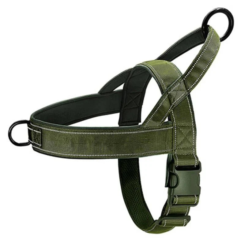 Tactical Chest Harness for Dogs – Adjustable Nylon Harness